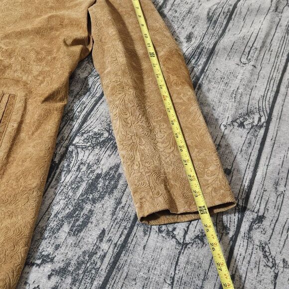 Wilson's Leather Maxima Women's Suede Caramel jacket Size L - Picture 12 of 15